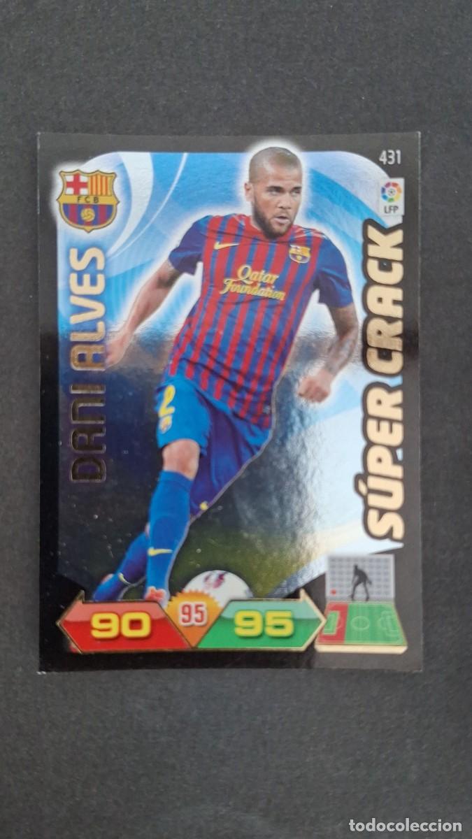 Cromos de F&uacute;tbol: L2 DANI ALVES F. C. BARCELONA 431 SUPER CRACK PANINI ADRENALYN XL LIGA 2011/2012 11 12