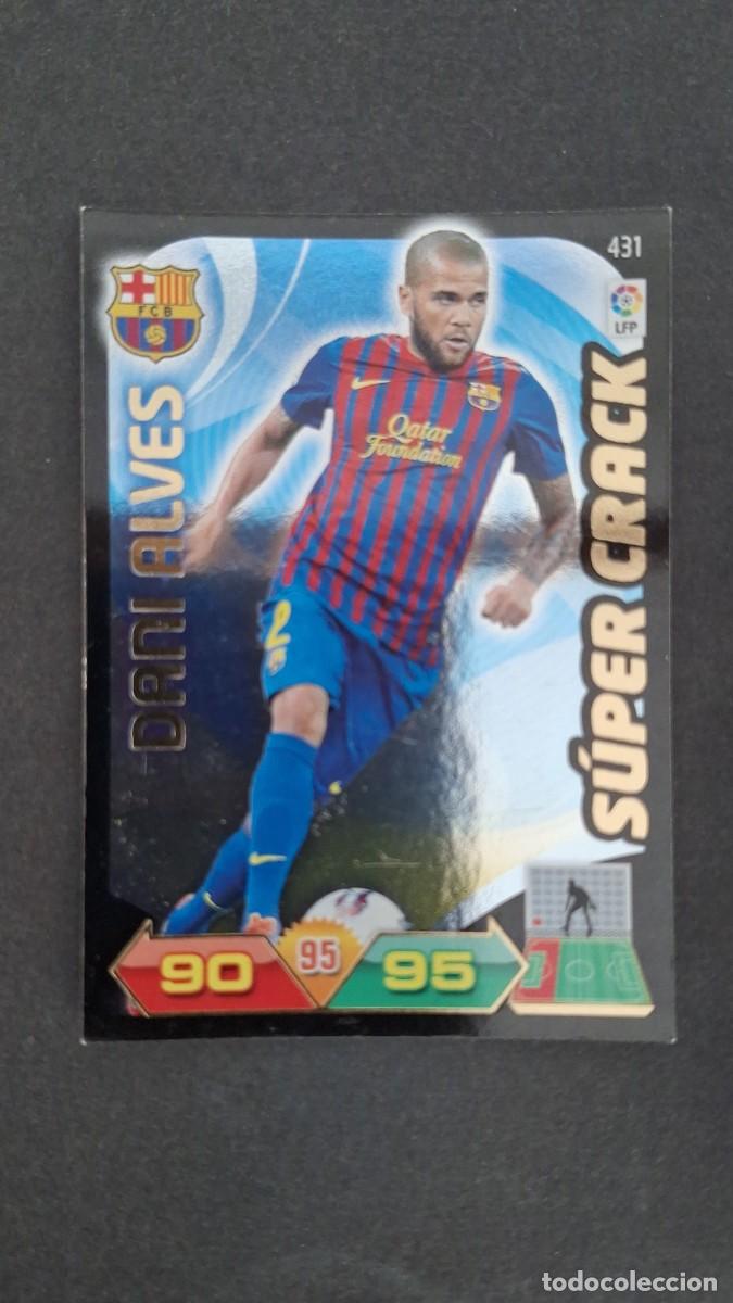 Cromos de F&uacute;tbol: L2 DANI ALVES F. C. BARCELONA 431 SUPER CRACK PANINI ADRENALYN XL LIGA 2011/2012 11 12