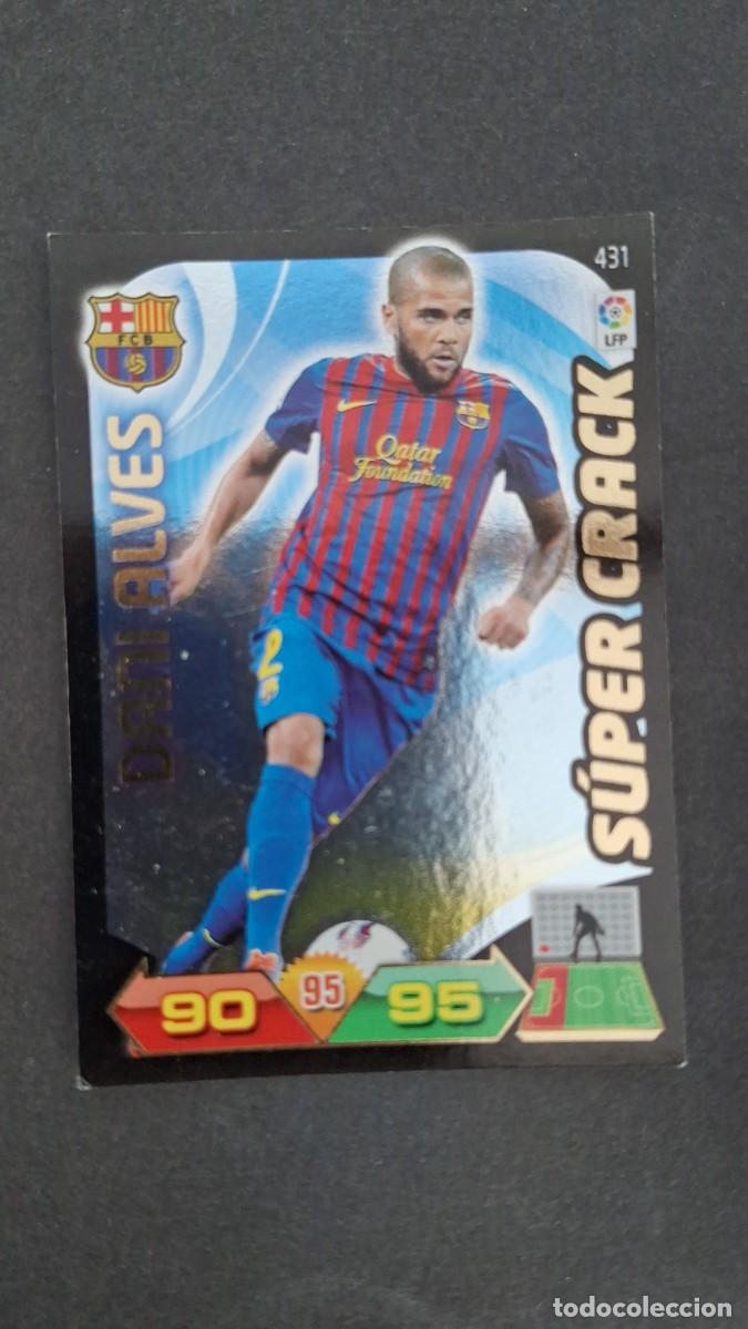 Cromos de F&uacute;tbol: L2 DANI ALVES F. C. BARCELONA 431 SUPER CRACK PANINI ADRENALYN XL LIGA 2011/2012 11 12