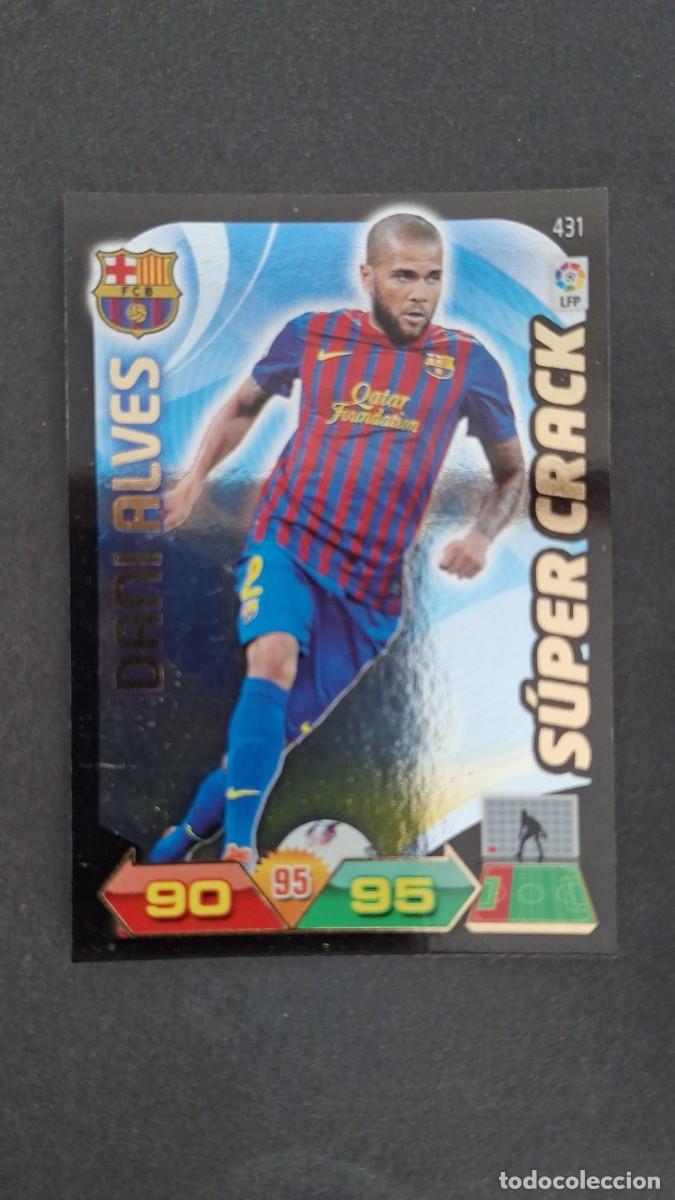 Cromos de F&uacute;tbol: L2 DANI ALVES F. C. BARCELONA 431 SUPER CRACK PANINI ADRENALYN XL LIGA 2011/2012 11 12
