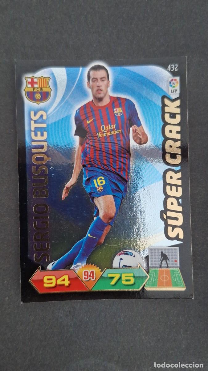Cromos de F&uacute;tbol: L2 SERGIO BUSQUETS F. C. BARCELONA 432 SUPER CRACK PANINI ADRENALYN XL LIGA 2011/2012 11 12