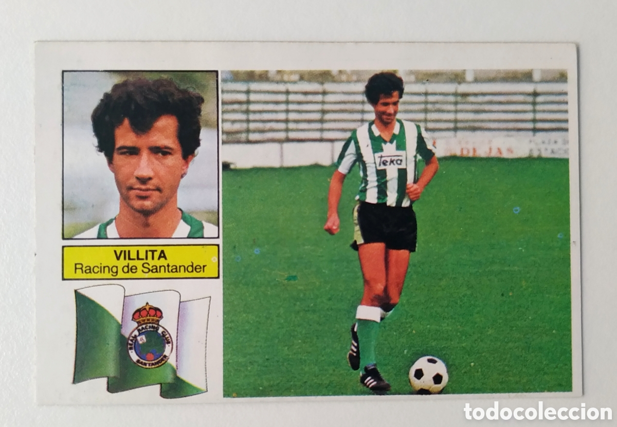 Figurine di Calcio: Villita, Racing de Santander versi&oacute;n rayas 82/83