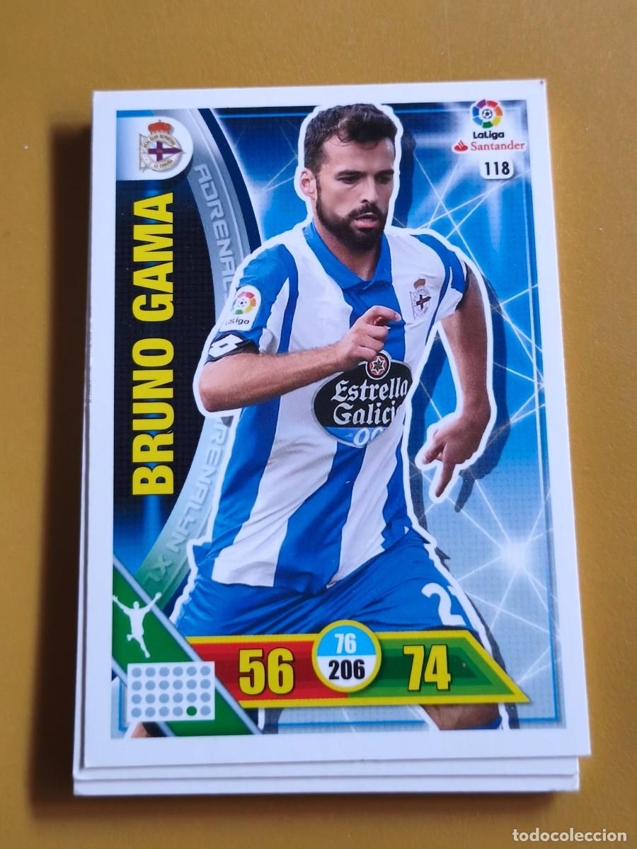 Cromos de f&uacute;tbol: bruno gama, adrenalyn 2016 17 - Foto 1