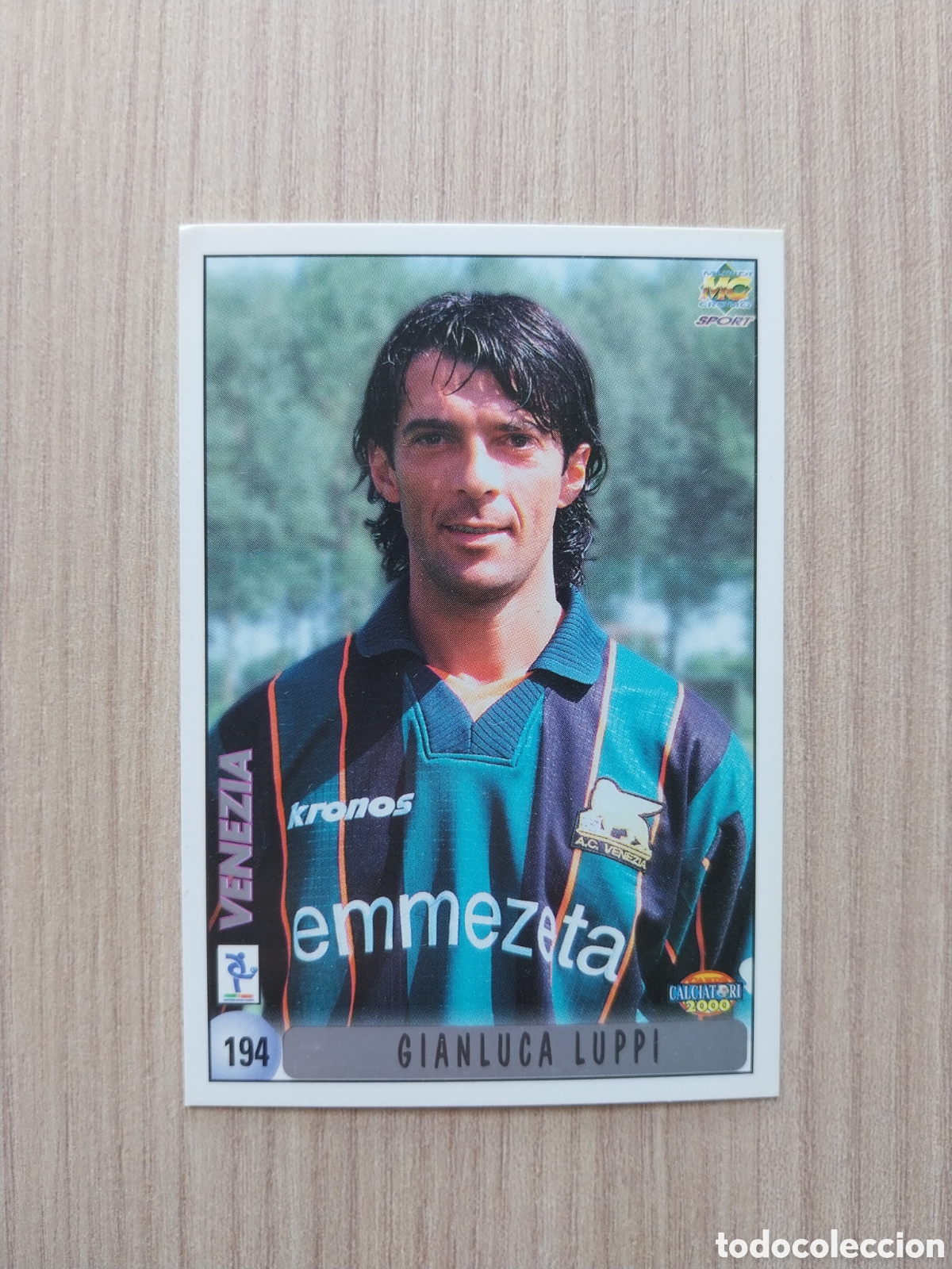 Cromos de F&uacute;tbol: GIANLUCA LUPPI NICOLA RIATO N&deg; 194 CALCIATORI 1999 2000 99 00 VENEZIA MUNDICROMO ITALIA F&Uacute;TBOL