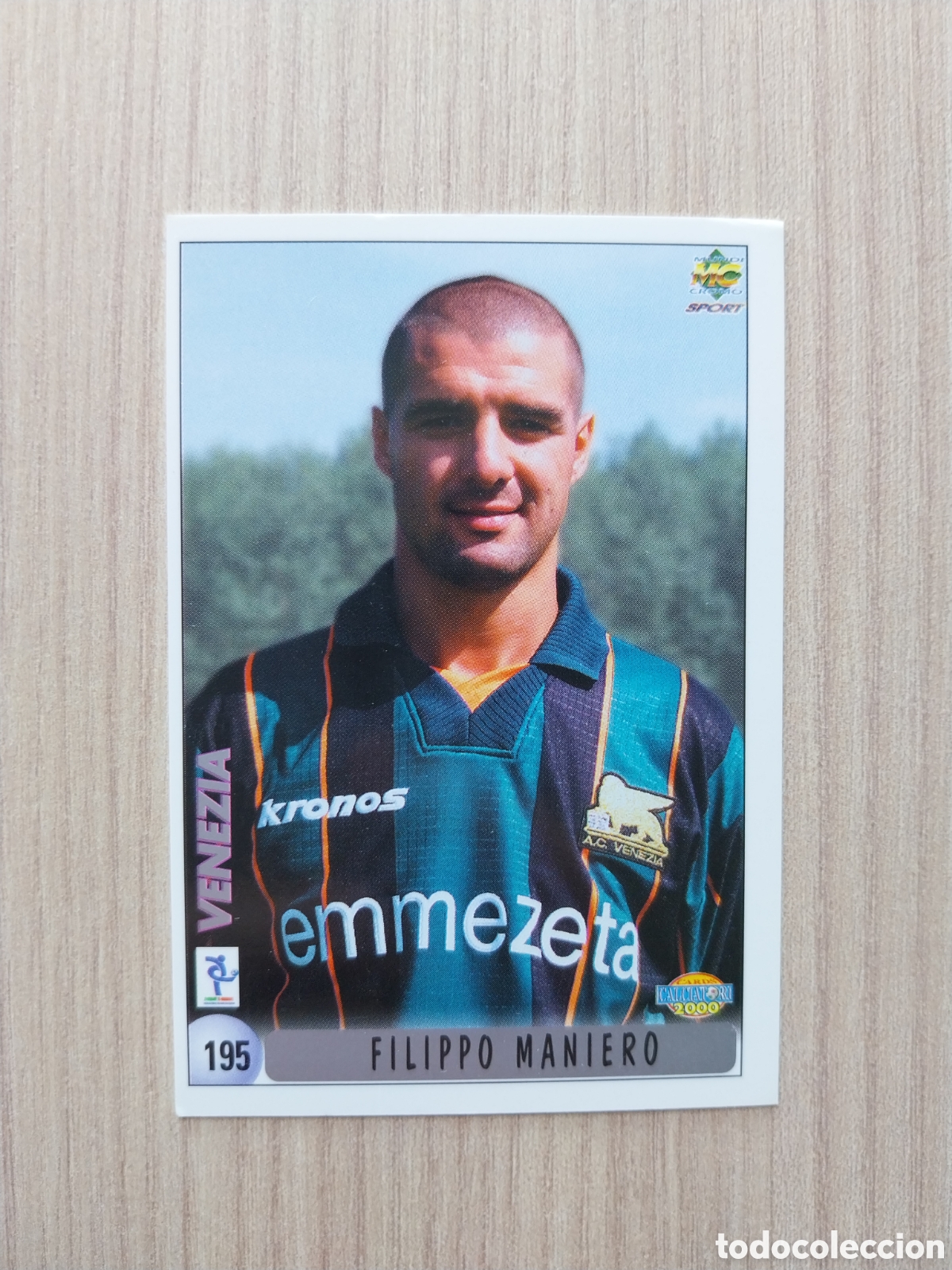 Cromos de F&uacute;tbol: FILIPPO MANIERO RUNAR BERG N&deg; 195 CALCIATORI 1999 2000 99 00 VENEZIA MUNDICROMO ITALIA F&Uacute;TBOL