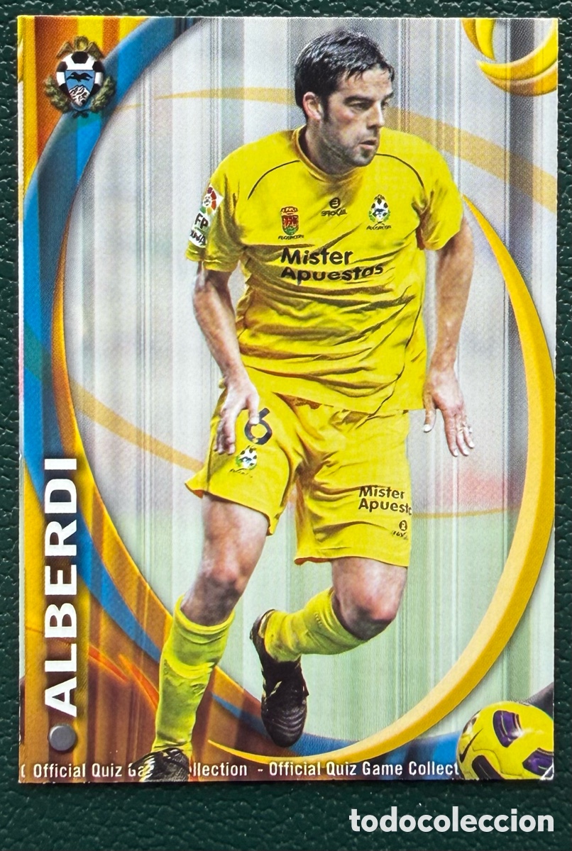 Cromos de F&uacute;tbol: 1161 ALBERDI AD ALCORCON FICHAS ALBUM MUNDICROMO 2010 2011 10 11