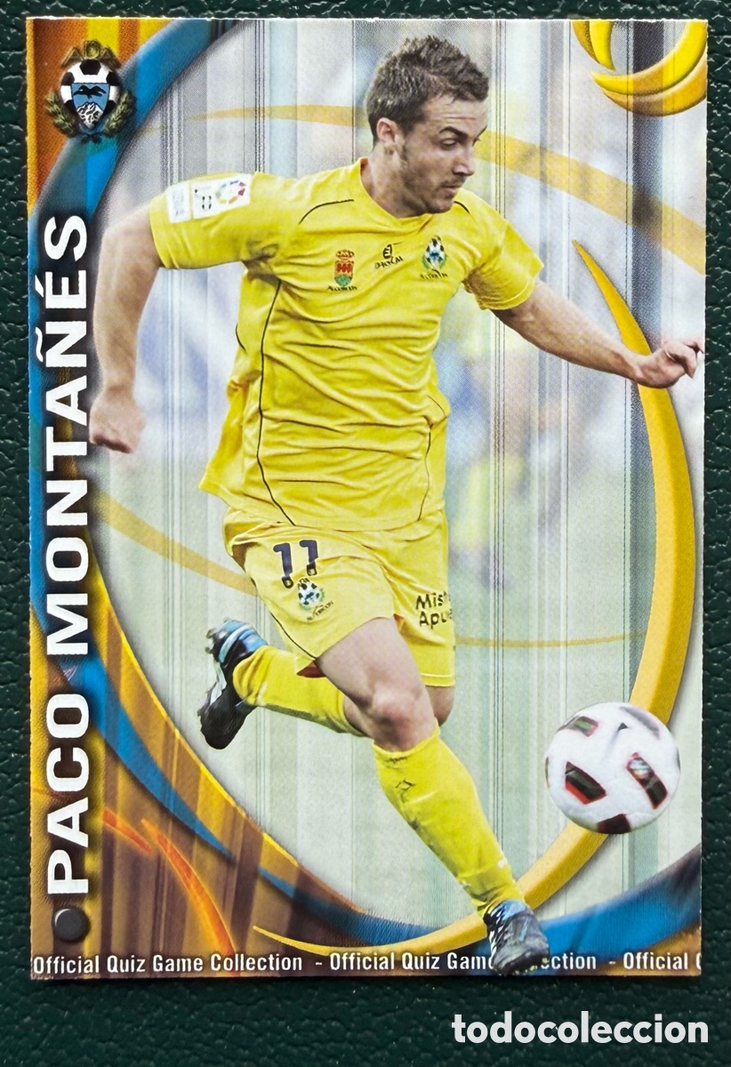 Cromos de Futebol: 1164 PACO MONTA&Ntilde;ES AD ALCORCON FICHAS ALBUM MUNDICROMO 2010 2011 10 11