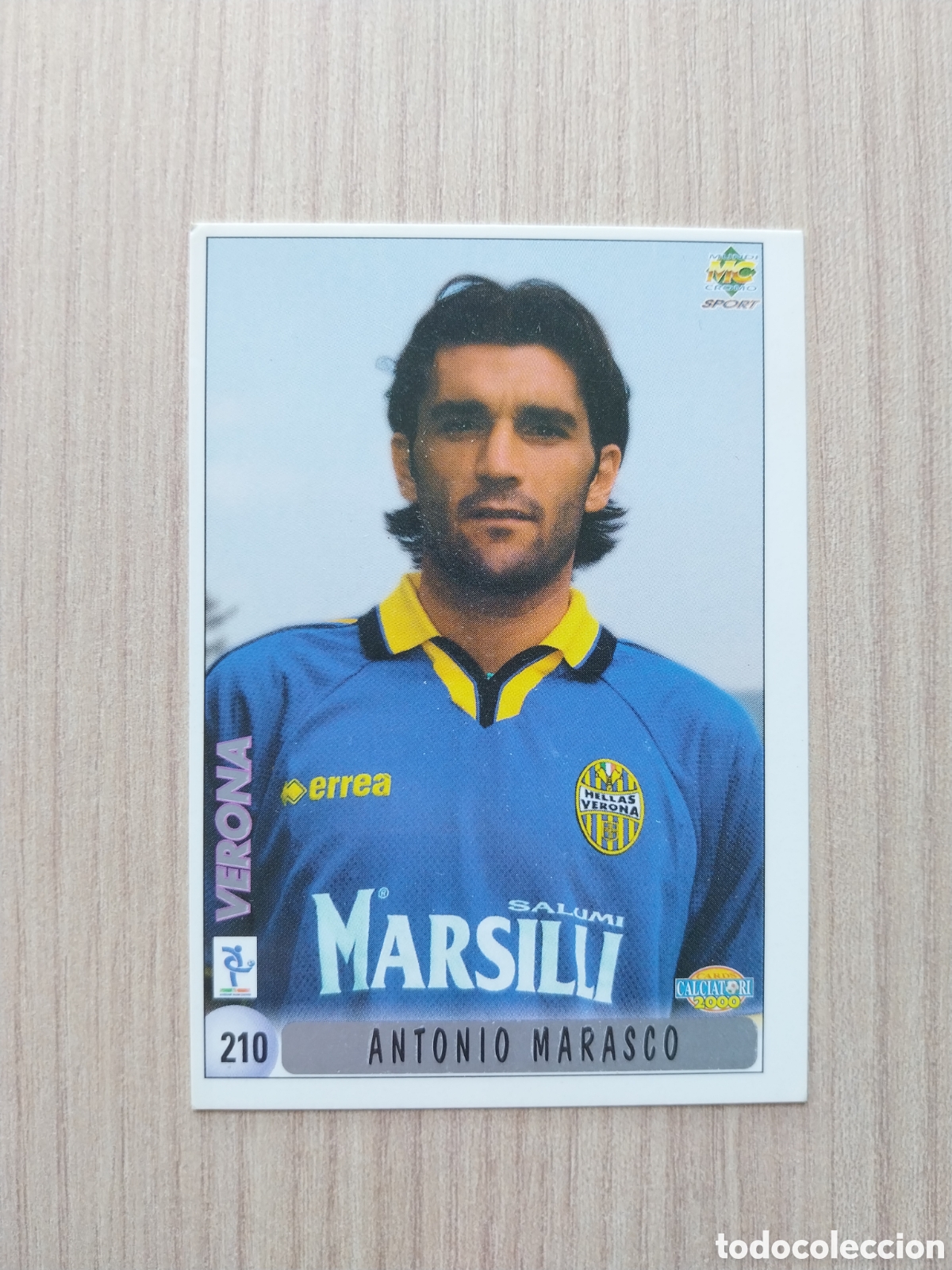 Cromos de Futebol: ANTONIO MARASCO CRISTIAN BROCCHI N&deg; 210 CALCIATORI 1999 2000 99 00 VERONA MUNDICROMO ITALIA F&Uacute;TBOL