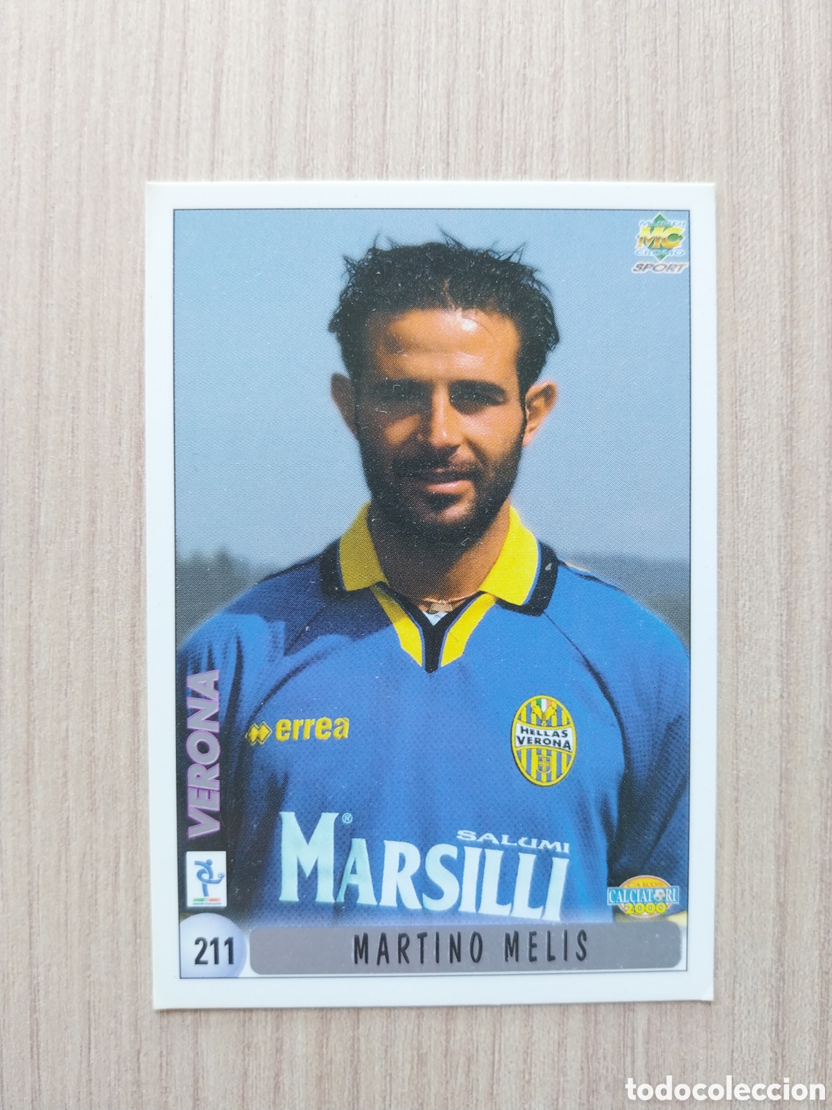 Cromos de F&uacute;tbol: MARTINO MELIS FABRIZIO CAMMARATA N&deg; 211 CALCIATORI 1999 2000 99 00 VERONA MUNDICROMO ITALIA F&Uacute;TBOL