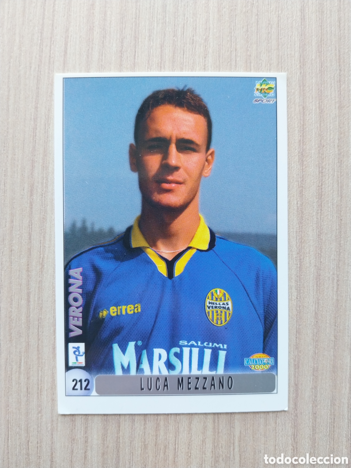 Cromos de F&uacute;tbol: LUCA MEZZANO LEONARDO COLUCCI N&deg; 212 CALCIATORI 1999 2000 99 00 VERONA MUNDICROMO ITALIA F&Uacute;TBOL