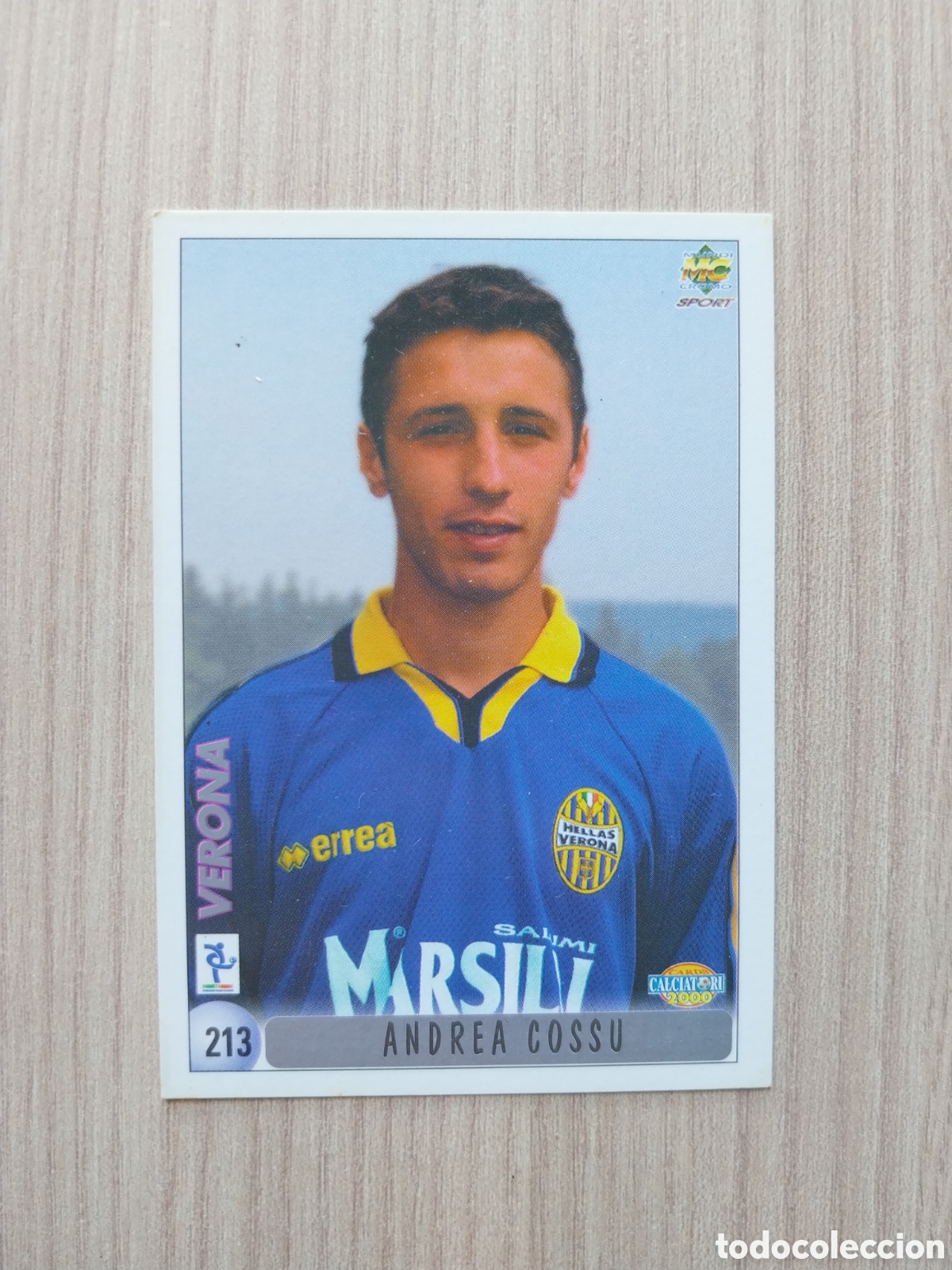 Cromos de F&uacute;tbol: ANDREA COSSU MARCO PIOVANELLI N&deg; 213 CALCIATORI 1999 2000 99 00 VERONA MUNDICROMO ITALIA F&Uacute;TBOL