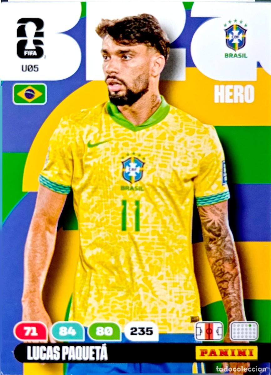 Cromos de F&uacute;tbol: U05 Lucas Paqueta - Brasil - UPGRADE UPDATE - PANINI Adrenalyn FIFA World Cup 2026