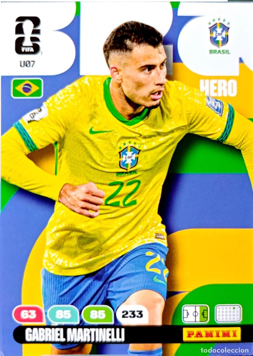 Cromos de F&uacute;tbol: U07 Gabriel Martinelli - Brasil - UPGRADE UPDATE - PANINI Adrenalyn FIFA World Cup 2026