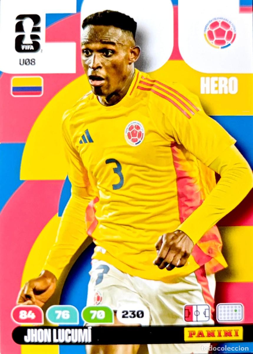 Cromos de F&uacute;tbol: U08 Jhon Lucumi - Colombia - UPGRADE UPDATE - PANINI Adrenalyn FIFA World Cup 2026