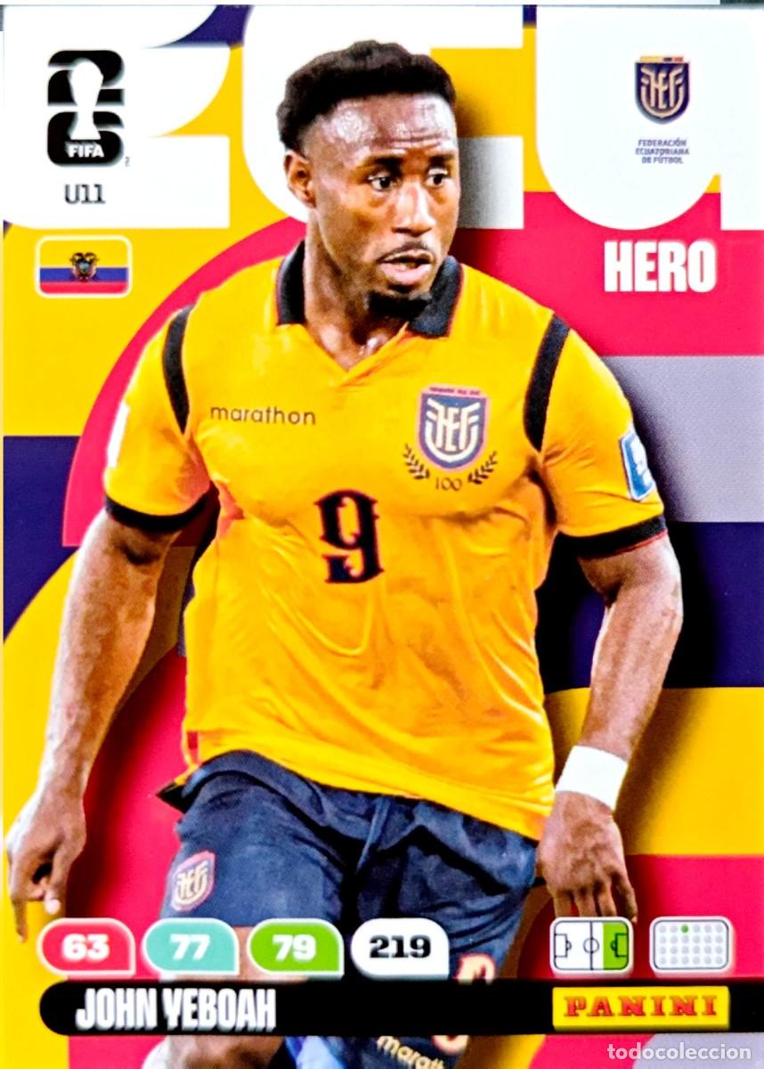 Cromos de F&uacute;tbol: U11 John Yeboah - Ecuador - UPGRADE UPDATE - PANINI Adrenalyn FIFA World Cup 2026