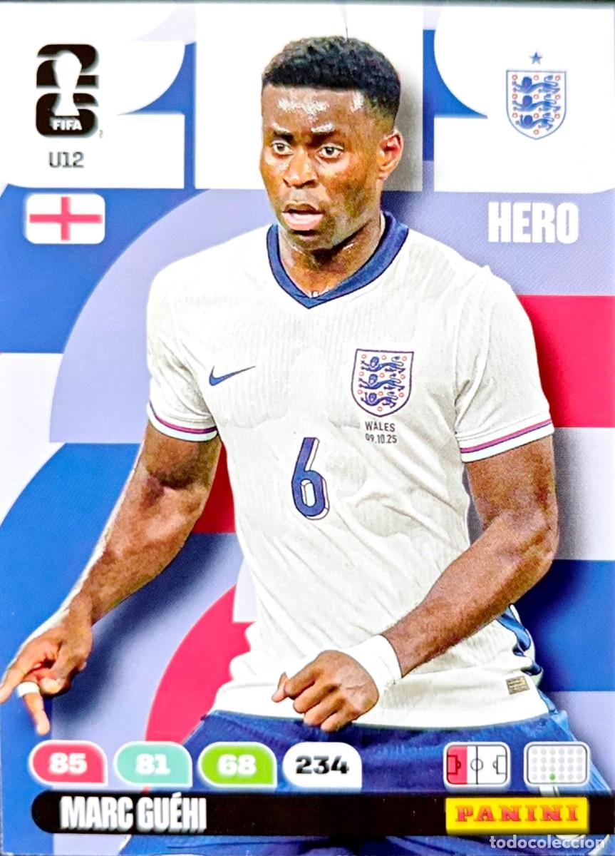 Cromos de F&uacute;tbol: U12 Marc Guehi - Inglaterra - UPGRADE UPDATE - PANINI Adrenalyn FIFA World Cup 2026