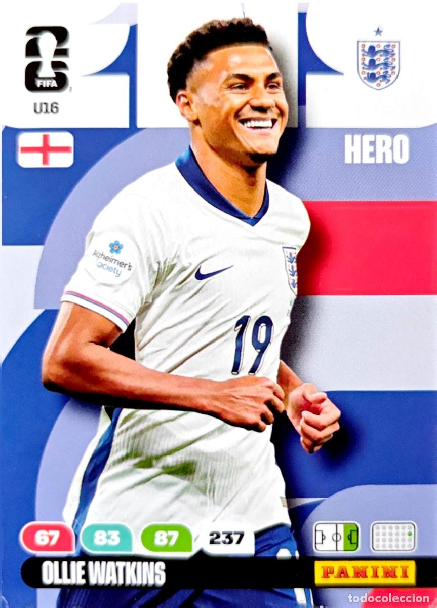 Cromos de Futebol: U16 Ollie Watkins - Inglaterra - UPGRADE UPDATE - PANINI Adrenalyn FIFA World Cup 2026