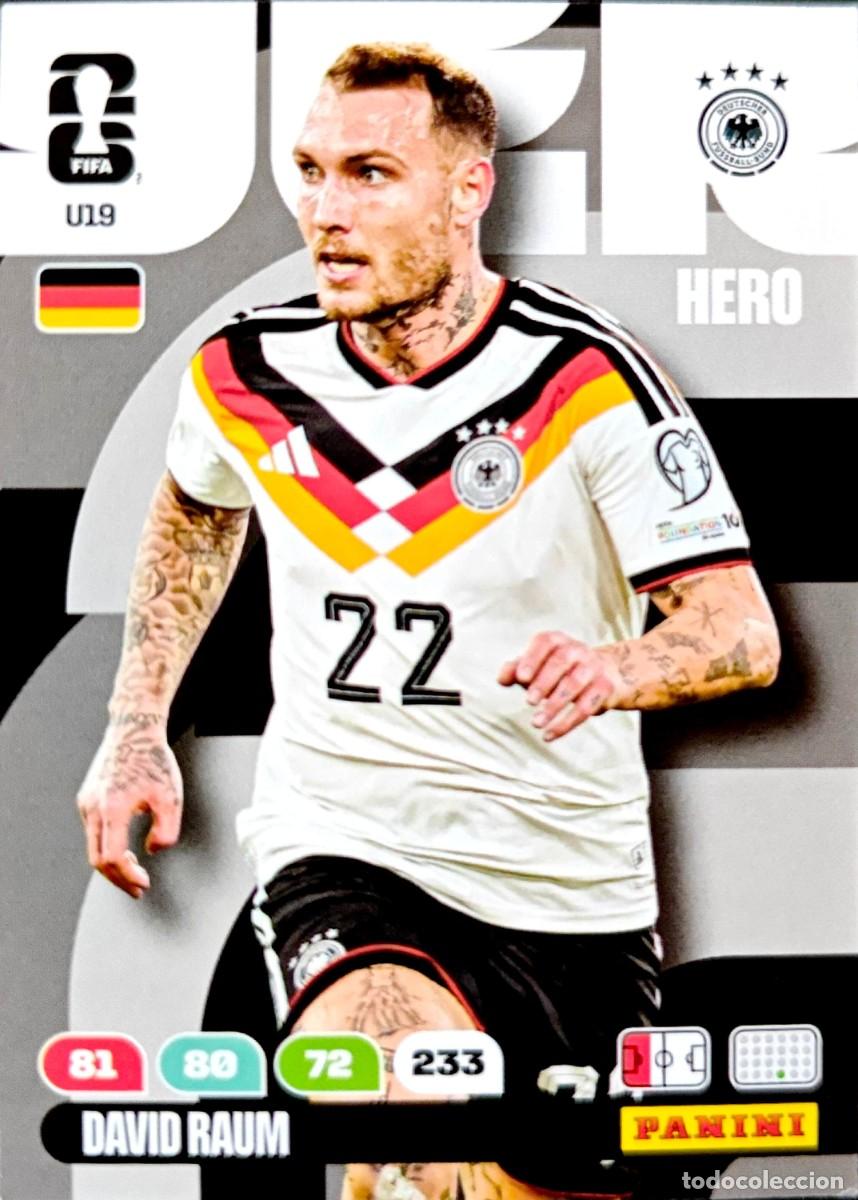 Cromos de F&uacute;tbol: U19 David Raum - ALEMANIA - UPGRADE UPDATE - PANINI Adrenalyn FIFA World Cup 2026