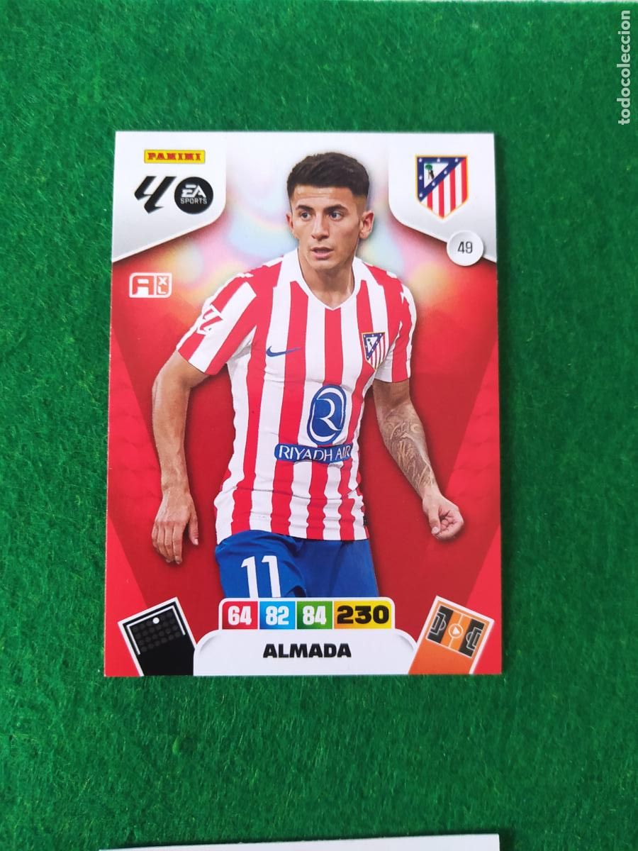 Cromos de F&uacute;tbol: adrenalyn xl 2025 2026 codigo sin activar atletico de madrid n&ordm; 49 almada