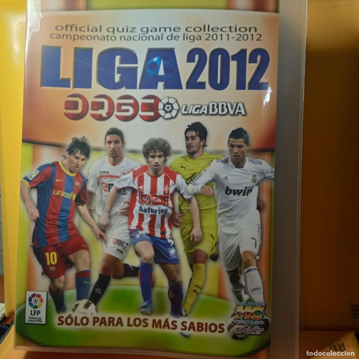 Cromos de F&uacute;tbol: MUNDICROMO : ARCHIVADOR &Aacute;LBUM LIGA BBVA 2011 2012, EN PL&Aacute;STICO