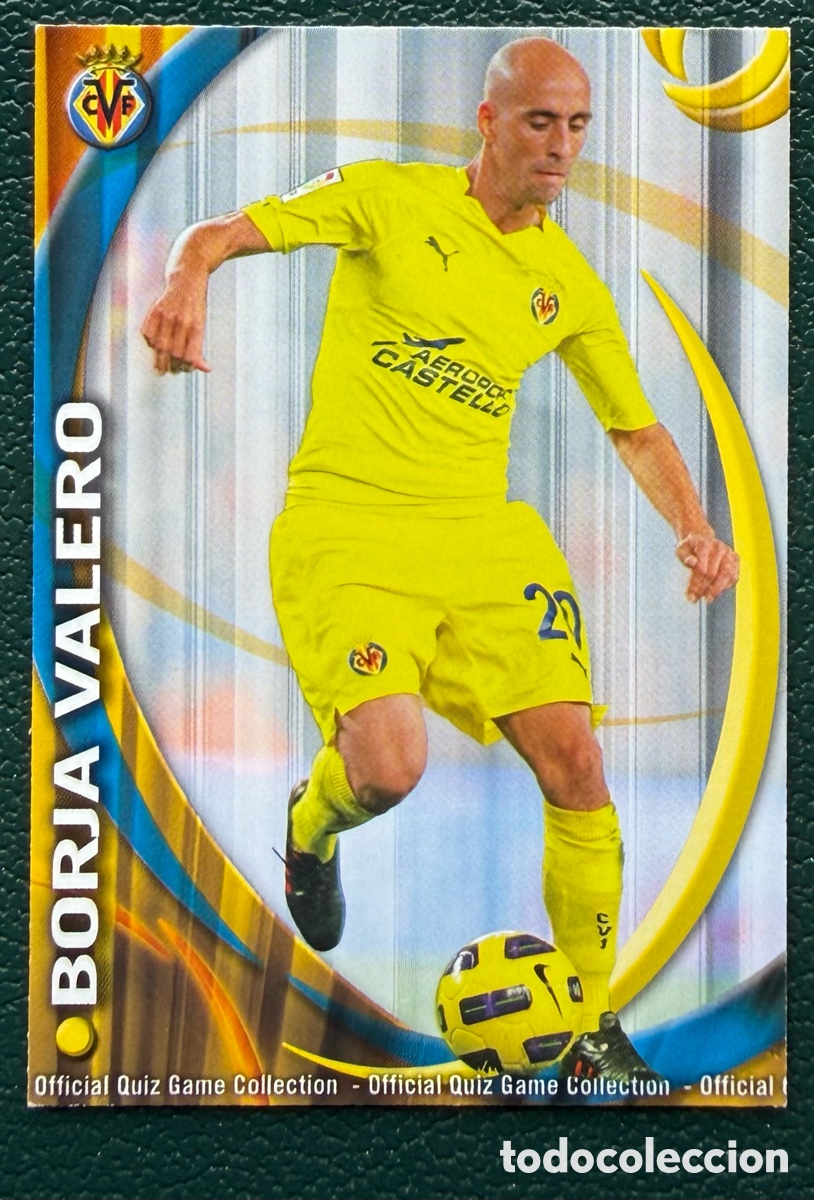 Fu&szlig;ball-Sticker: 1177 BORJA VALERO VILLARREAL CF FICHAS ALBUM MUNDICROMO 2010 2011 10 11
