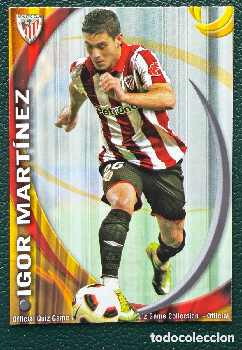 Fu&szlig;ball-Sticker: 1178 IGOR MARTINEZ ATHLETIC DE BILBAO FICHAS ALBUM MUNDICROMO 2010 2011 10 11