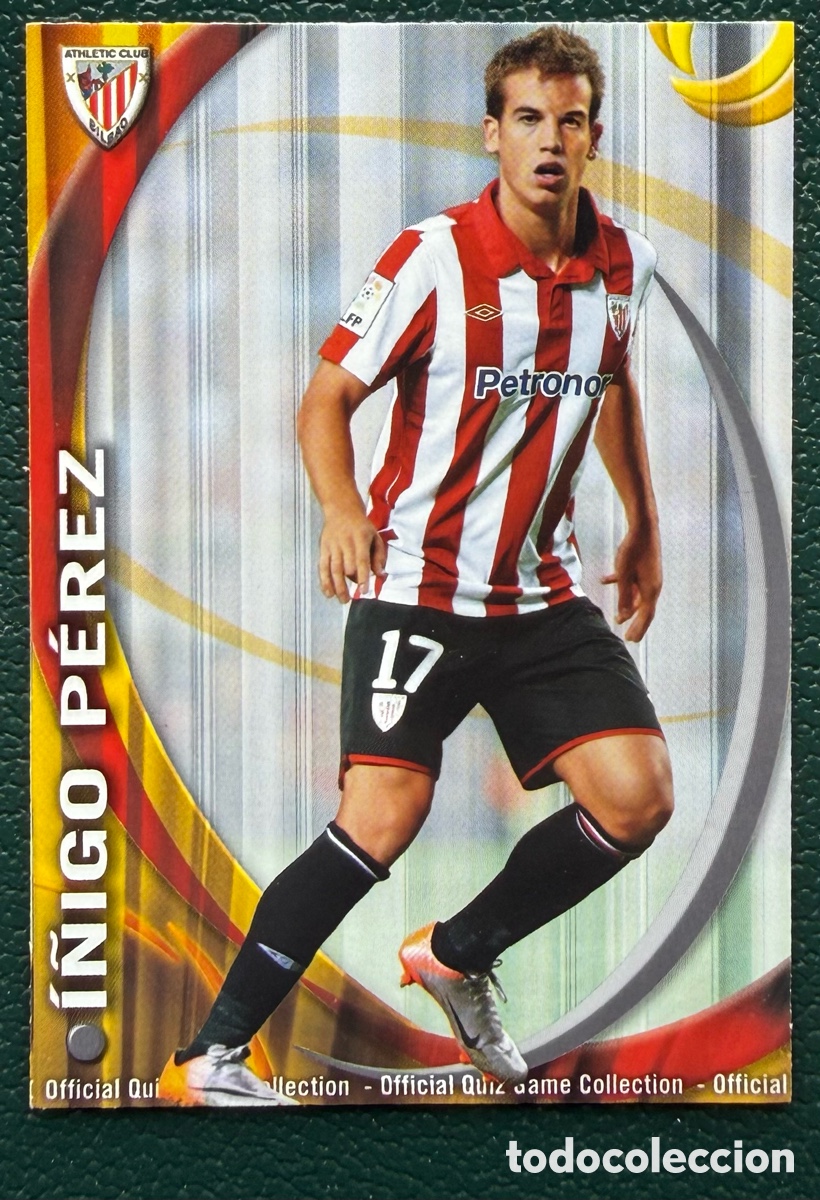 Cromos de F&uacute;tbol: 1179 I&Ntilde;IGO PEREZ ATHLETIC DE BILBAO FICHAS ALBUM MUNDICROMO 2010 2011 10 11