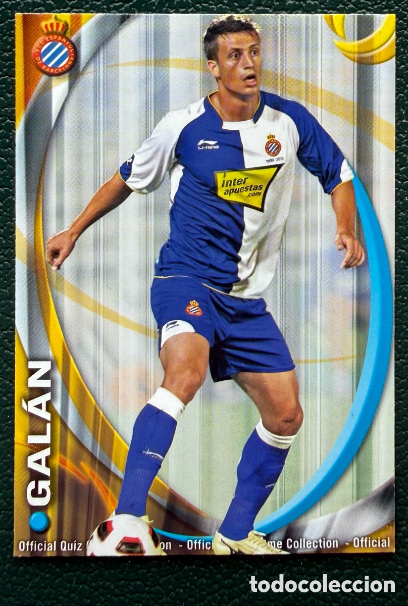 Cromos de F&uacute;tbol: 1181 GALAN RCD ESPANYOL FICHAS ALBUM MUNDICROMO 2010 2011 10 11