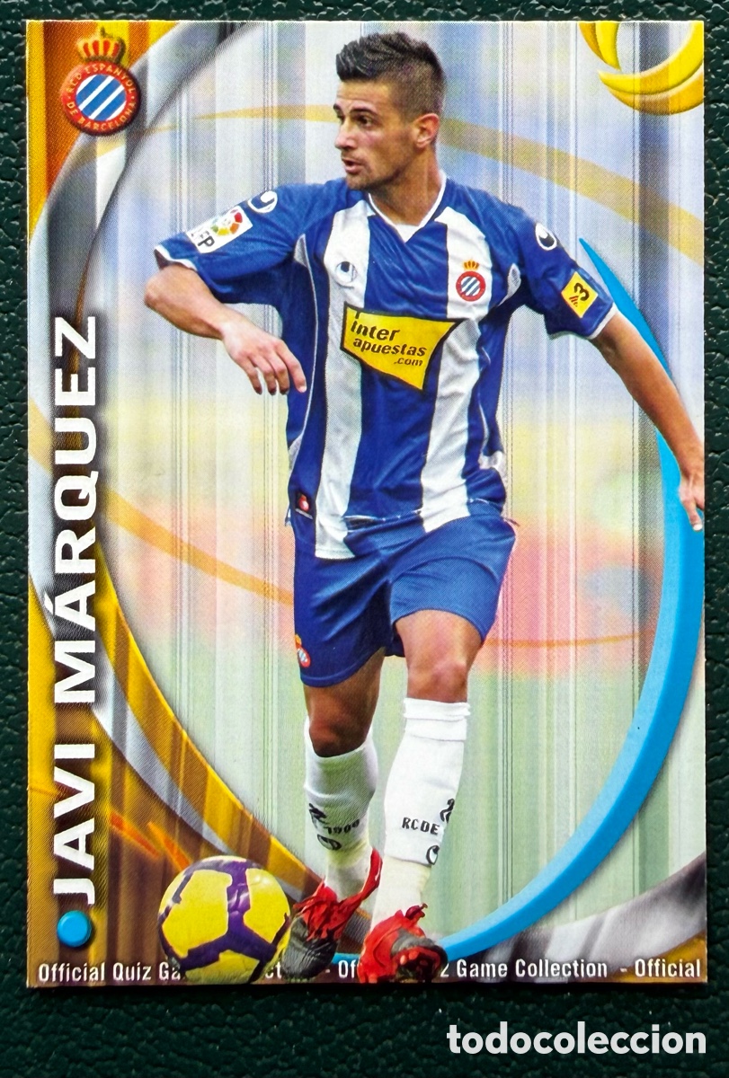 Cromos de F&uacute;tbol: 1182 JAVI MARQUEZ RCD ESPANYOL FICHAS ALBUM MUNDICROMO 2010 2011 10 11