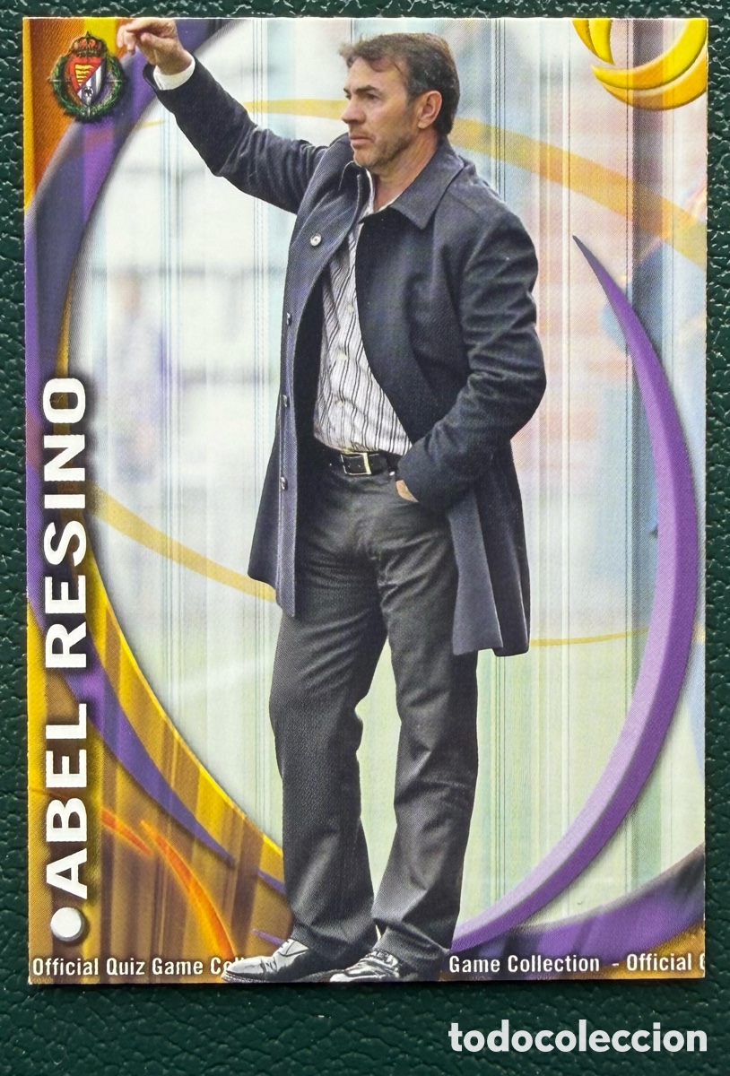 Cromos de Futebol: 1191 ABEL RESINO REAL VALLADOLID FICHAS ALBUM MUNDICROMO 2010 2011 10 11