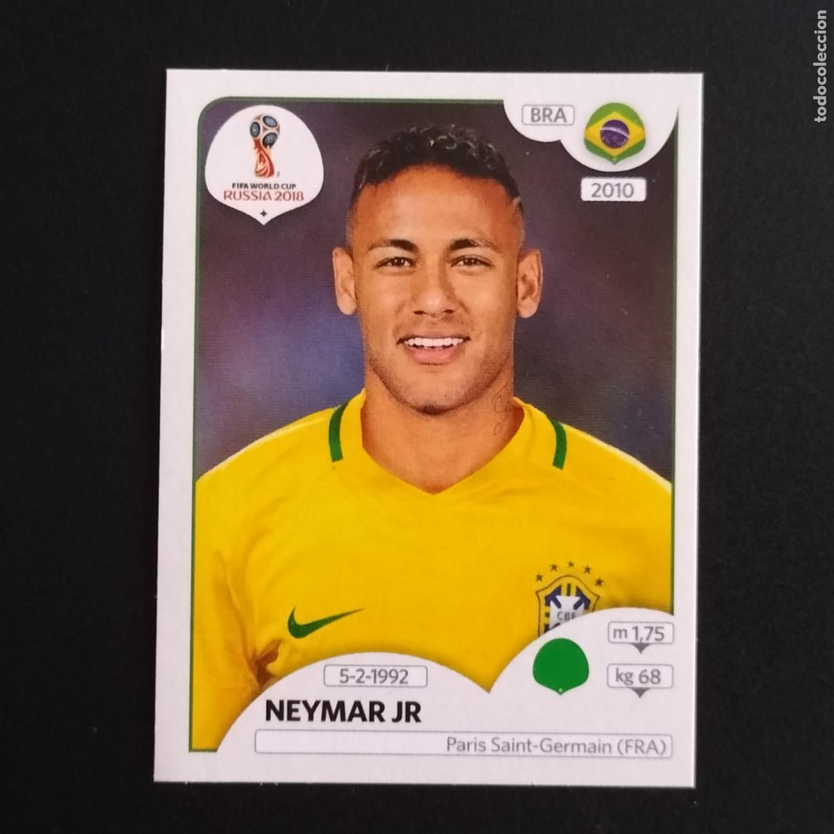 Cromos de F&uacute;tbol: 371 NEYMAR JR BRASIL BRAZIL CROMOS MUNDIAL FUTBOL 18 FIFA WORLD CUP RUSSIA RUSIA 2018