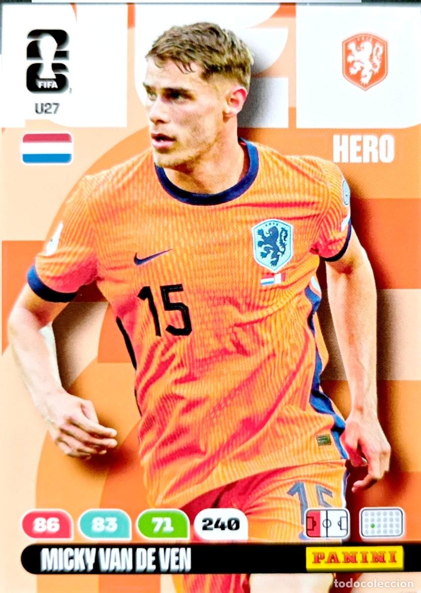 Figurine di Calcio: U27 Micky Van de Ven - Paises Bajos - UPGRADE UPDATE - PANINI Adrenalyn FIFA World Cup 2026