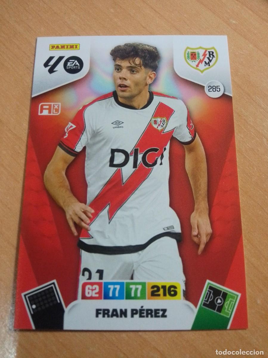 Cromos de F&uacute;tbol: 285 FRAN P&Eacute;REZ DEL RAYO VALLECANO 25 26 ADRENALYN XL 2025 2026