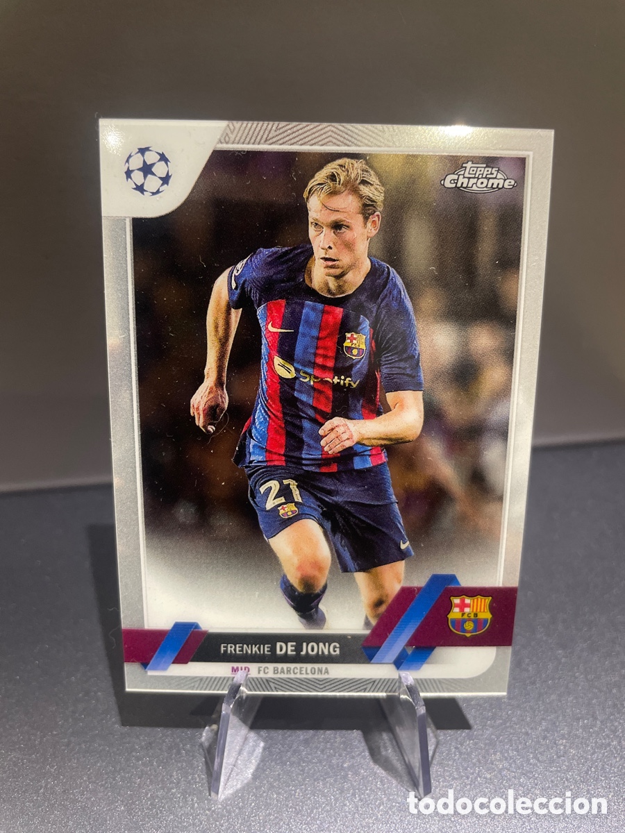 Cromos de F&uacute;tbol: Frenkie de Jong 30 Topps Chrome UCL 2022-23 FC Barcelona