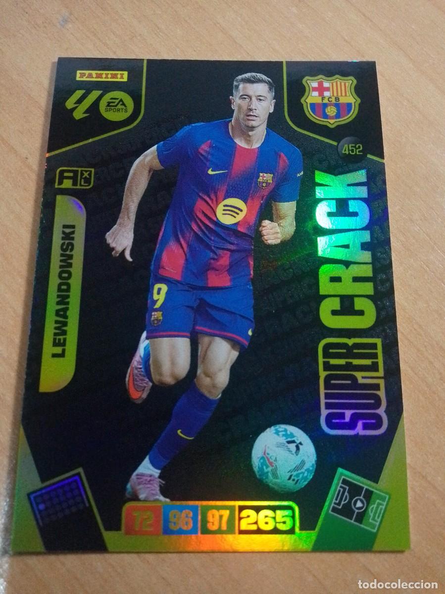 Cromos de F&uacute;tbol: 452 LEWANDOWSKI SUPER CRACK BARCELONA 25 26 ADRENALYN XL 2025 2026