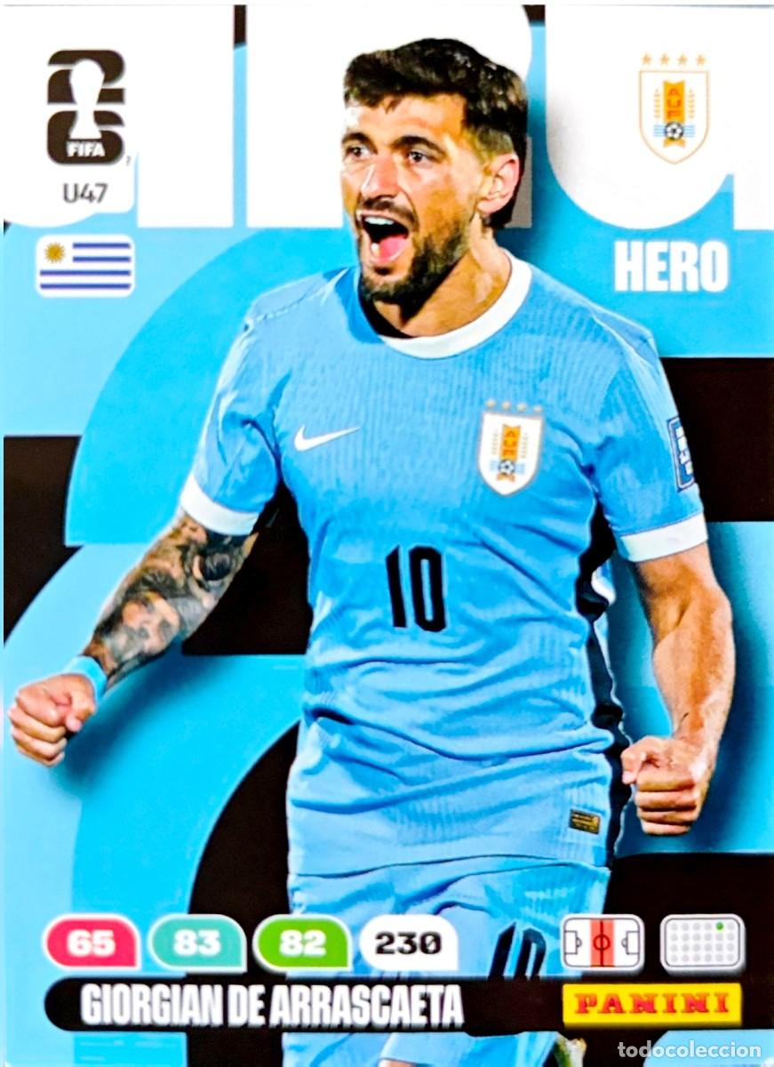 Cromos de F&uacute;tbol: U47 Giorgian de Arrascaeta - Uruguay - UPGRADE UPDATE - PANINI Adrenalyn FIFA World Cup 2026