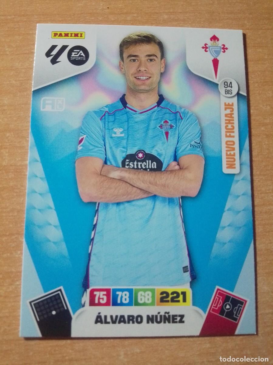 Cromos de F&uacute;tbol: 94 BIS &Aacute;LVARO N&Uacute;&Ntilde;EZ NUEVO FICHAJE DEL CELTA 25 26 ADRENALYN XL 2025 2026