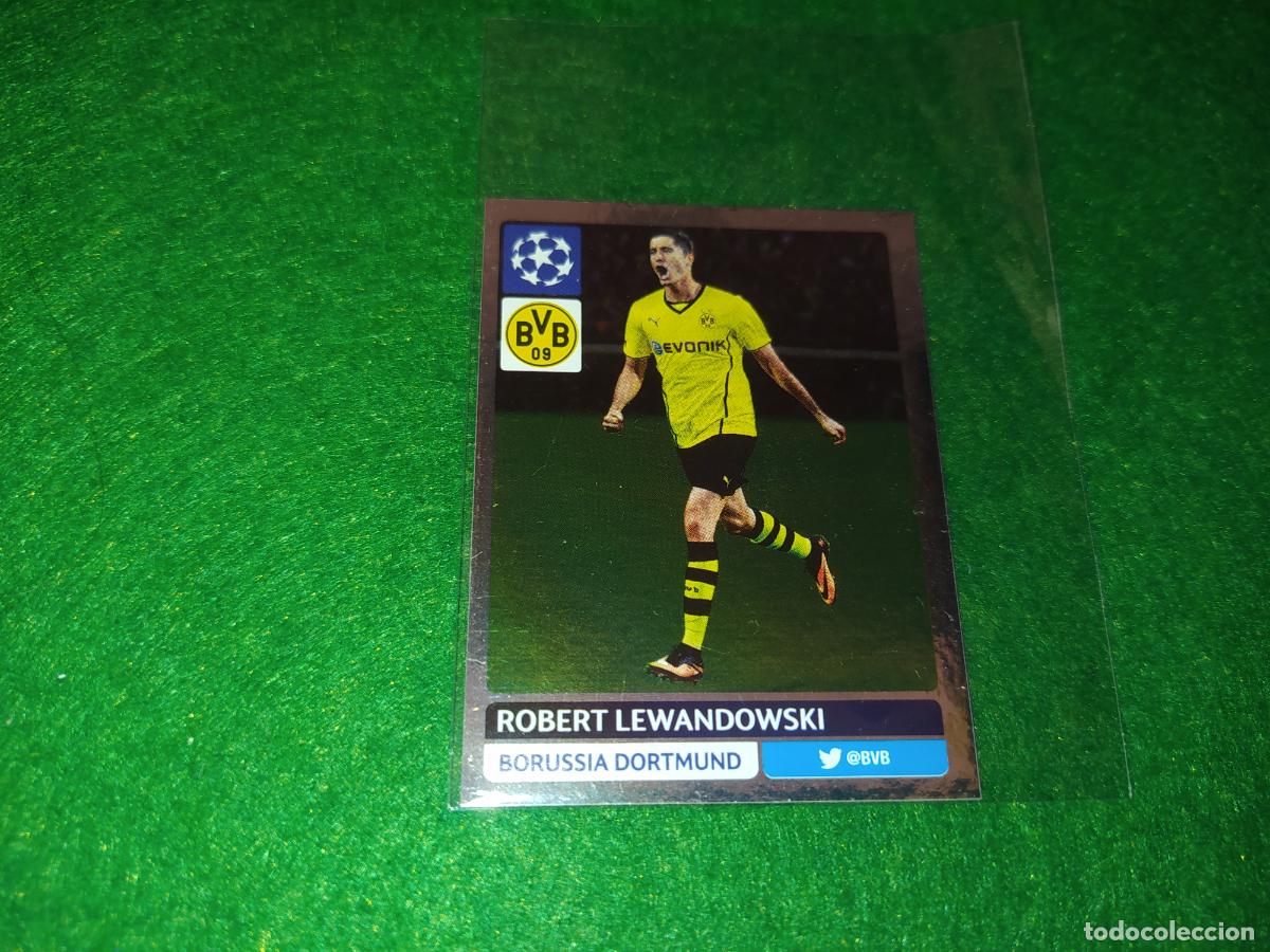 Cromos de F&uacute;tbol: ROBERT LEWANDOWSKI N&ordm; 308 - BORUSSIA DORTMUND - CHAMPIONS LEAGUE 2013 2014 SIN PEGAR