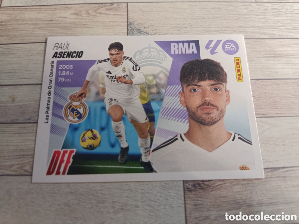 Cartes &agrave; collectionner de Football: 6 ASENCIO REAL MADRID LIGA ESTE 2025 2026 PANINI 25 26 SIN PEGAR