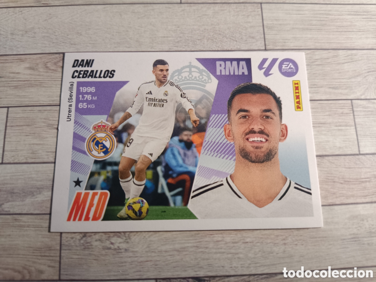 Cromos de F&uacute;tbol: 13 DANI CEBALLOS REAL MADRID LIGA ESTE 2025 2026 PANINI 25 26 SIN PEGAR
