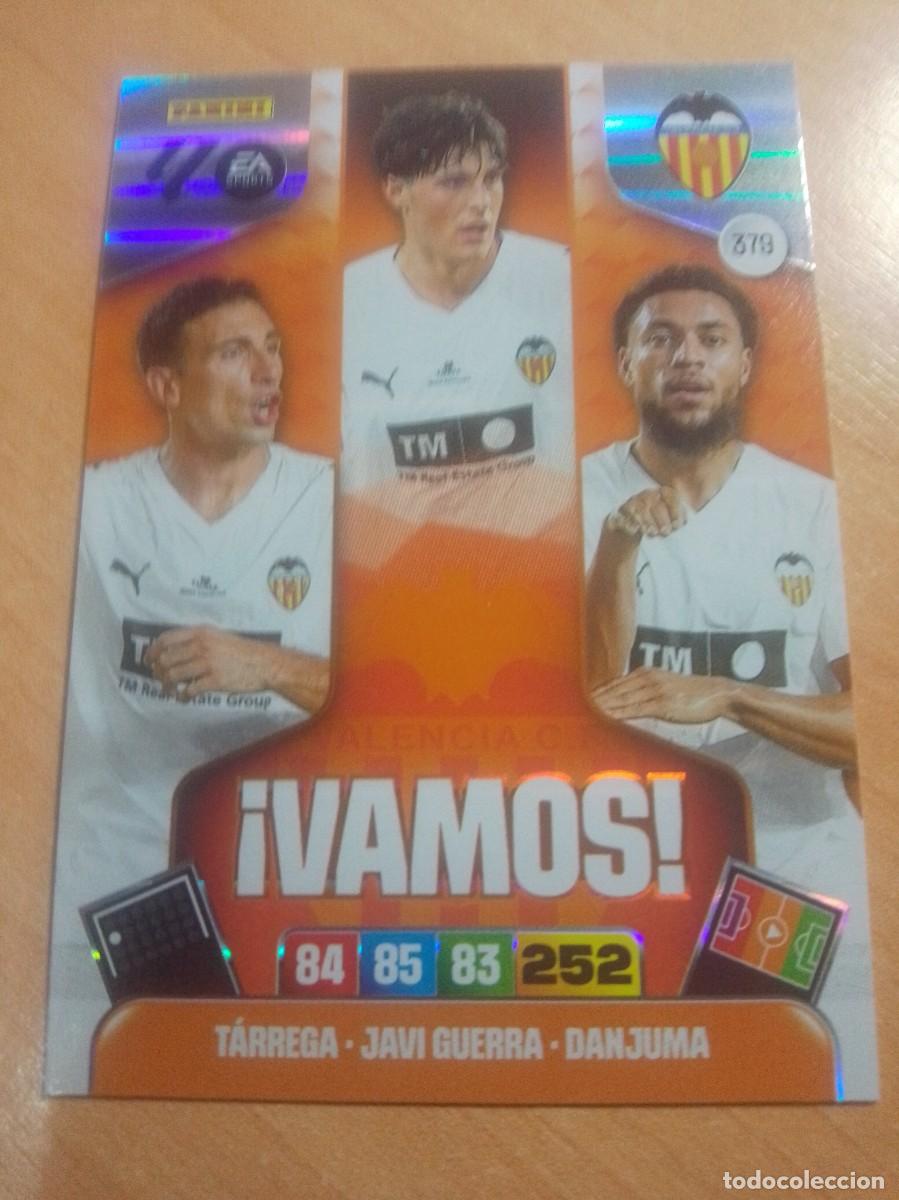 Cromos de F&uacute;tbol: 379 VAMOS DEL VALENCIA 25 26 ADRENALYN XL 2025 2026 NUEVO