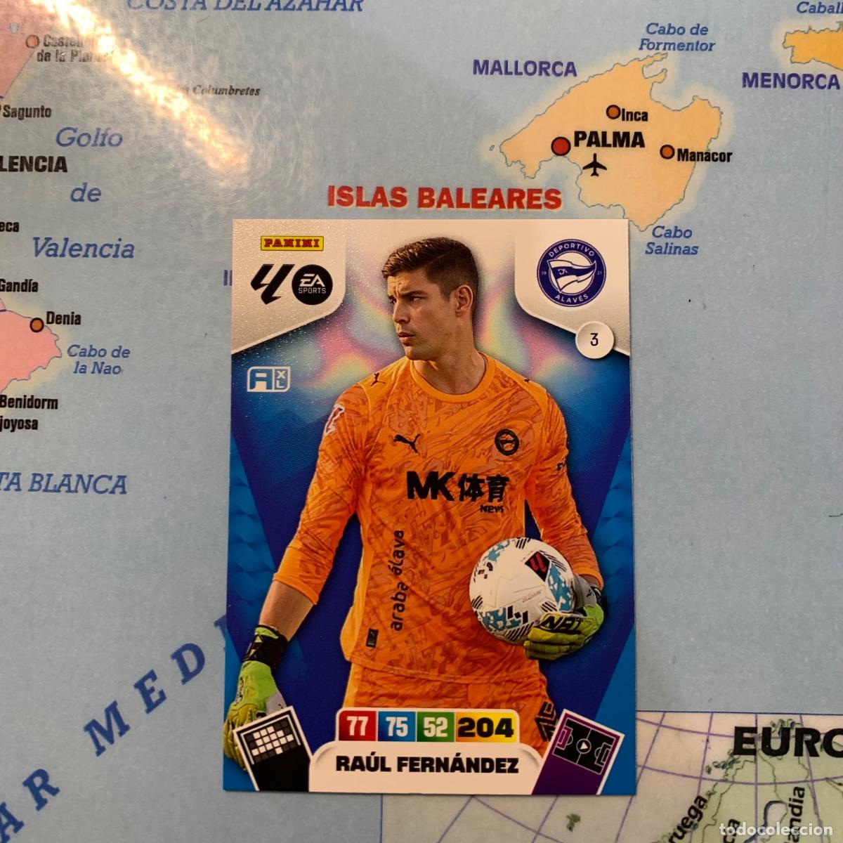 Cromos de F&uacute;tbol: Raul Fern&aacute;ndez n&uacute;mero 3 del Alav&eacute;s cromo adrenalyn XL 25-26 2025-2026