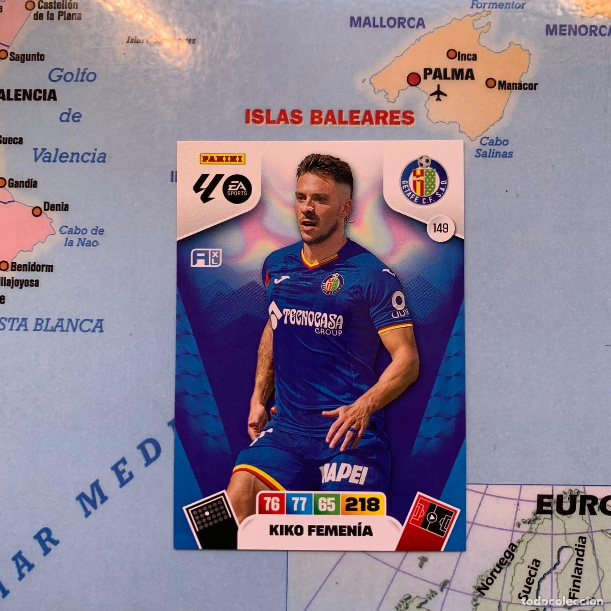 Figurine di Calcio: Kiko Femenia n&uacute;mero 149 del Getafe cromo adrenalyn XL 25-26 2025-2026