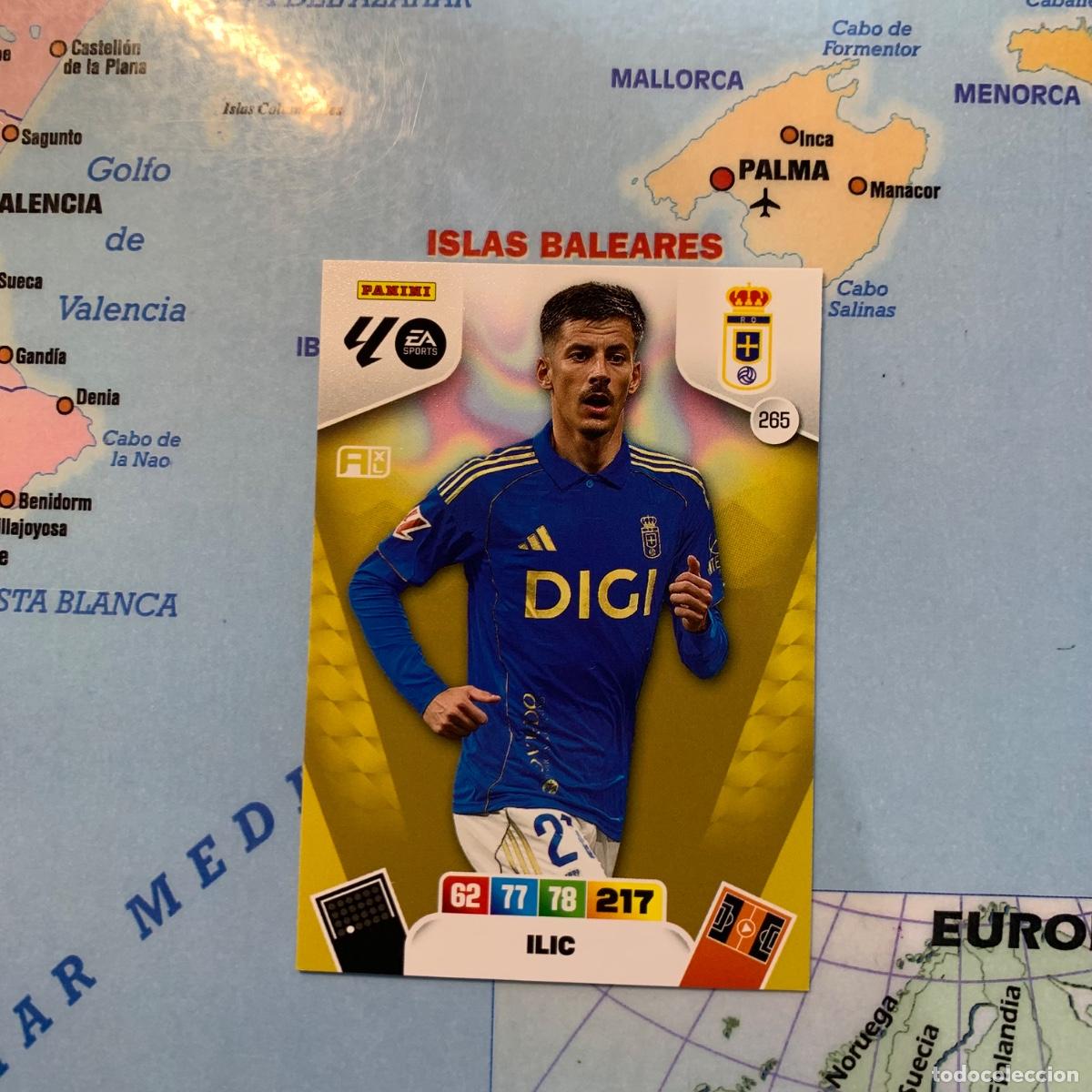 Cromos de F&uacute;tbol: Ilic n&uacute;mero 265 del Oviedo cromo adrenalyn XL 25-26 2025-2026