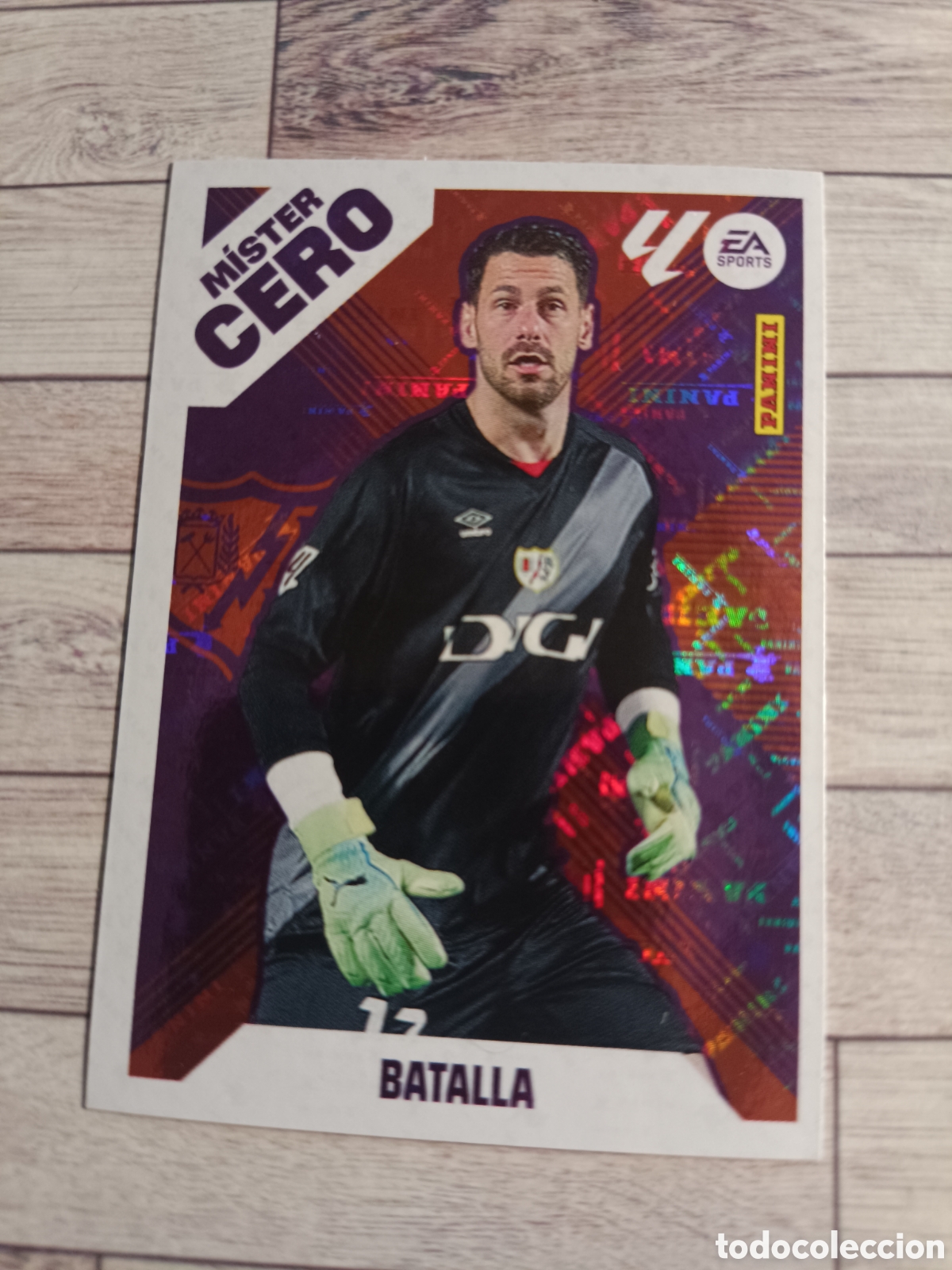 Cromos de F&uacute;tbol: 1 BATALLA MISTER CERO RAYO VALLECANO LIGA ESTE 2025 2026 PANINI 25 26 SIN PEGAR
