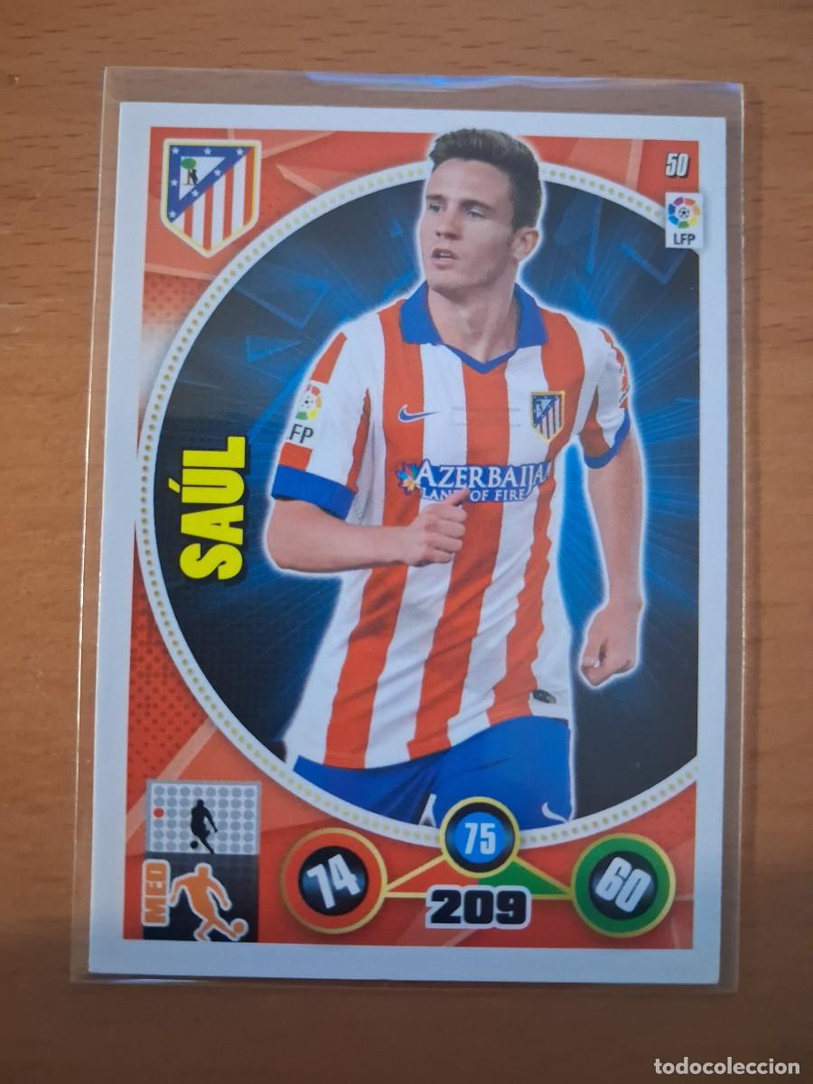 Cromos de F&uacute;tbol: Adrenalyn XL 2014 2015 14 15 Atletico de Madrid 50 Saul