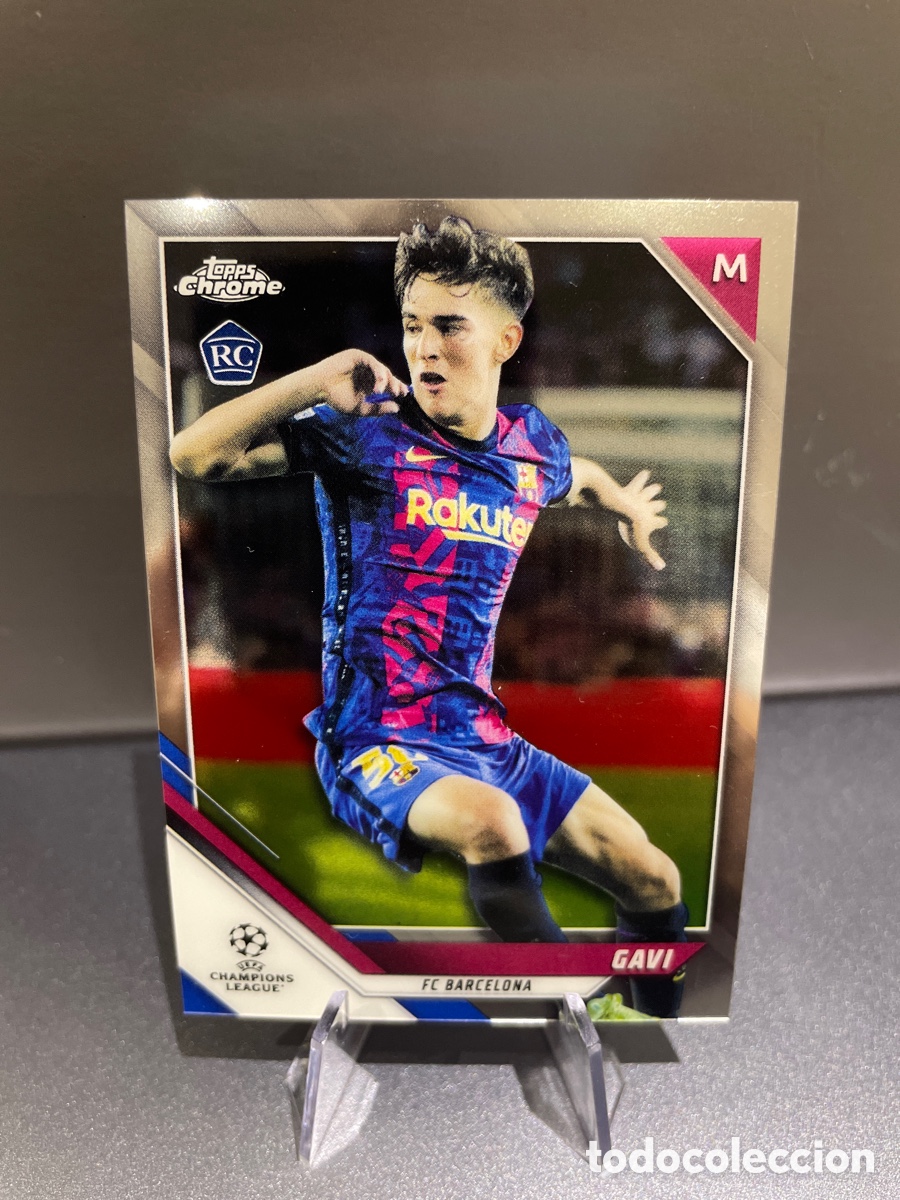 Cromos de F&uacute;tbol: Gavi 25 Rookie Topps Chrome 2021-22 FC Barcelona