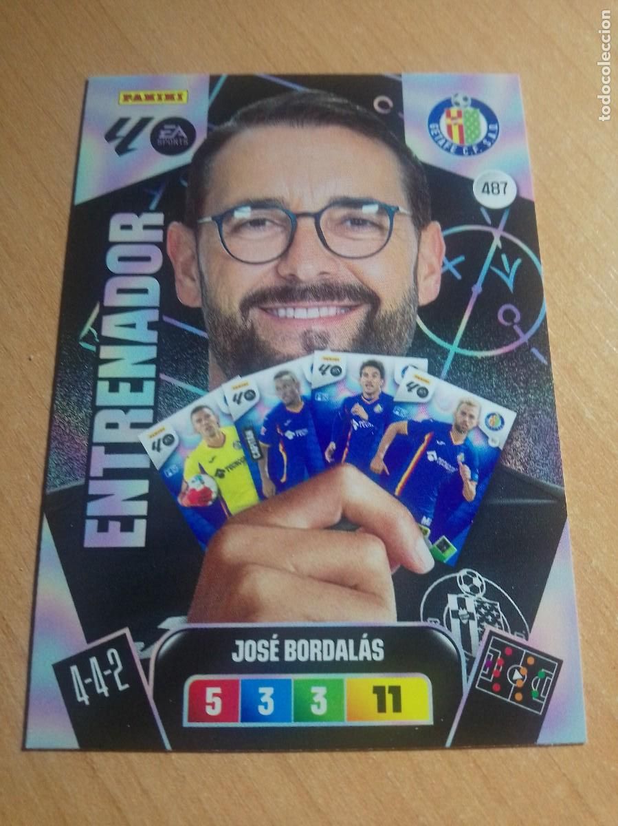 Cromos de F&uacute;tbol: 487 JOS&Eacute; BORDALAS ENTRENADOR DEL GETAFE 25 26 ADRENALYN XL 2025 2026
