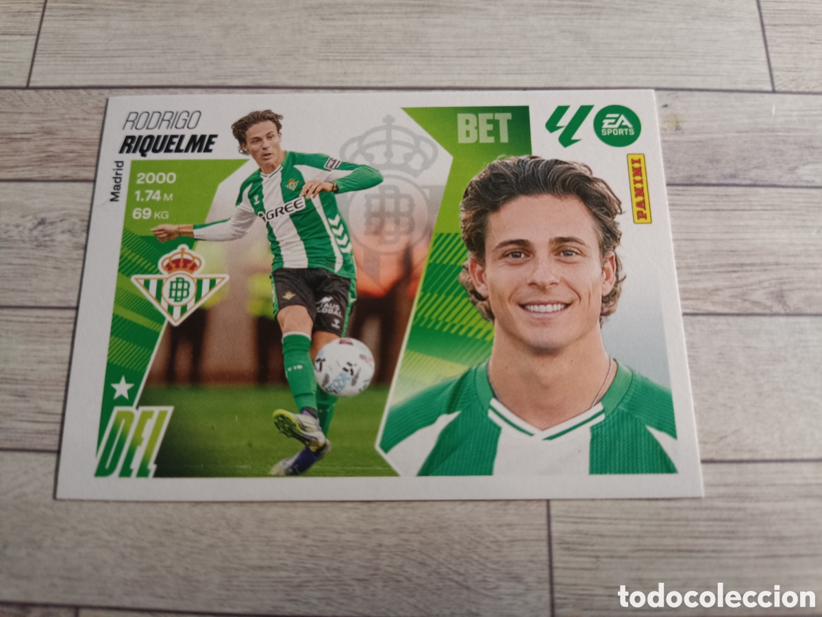 Cromos de F&uacute;tbol: 10 RODRIGO RIQUELME REAL BETIS ULTIMOS FICHAJES LIGA ESTE 2025 2026 PANINI 25 26 SIN PEGAR