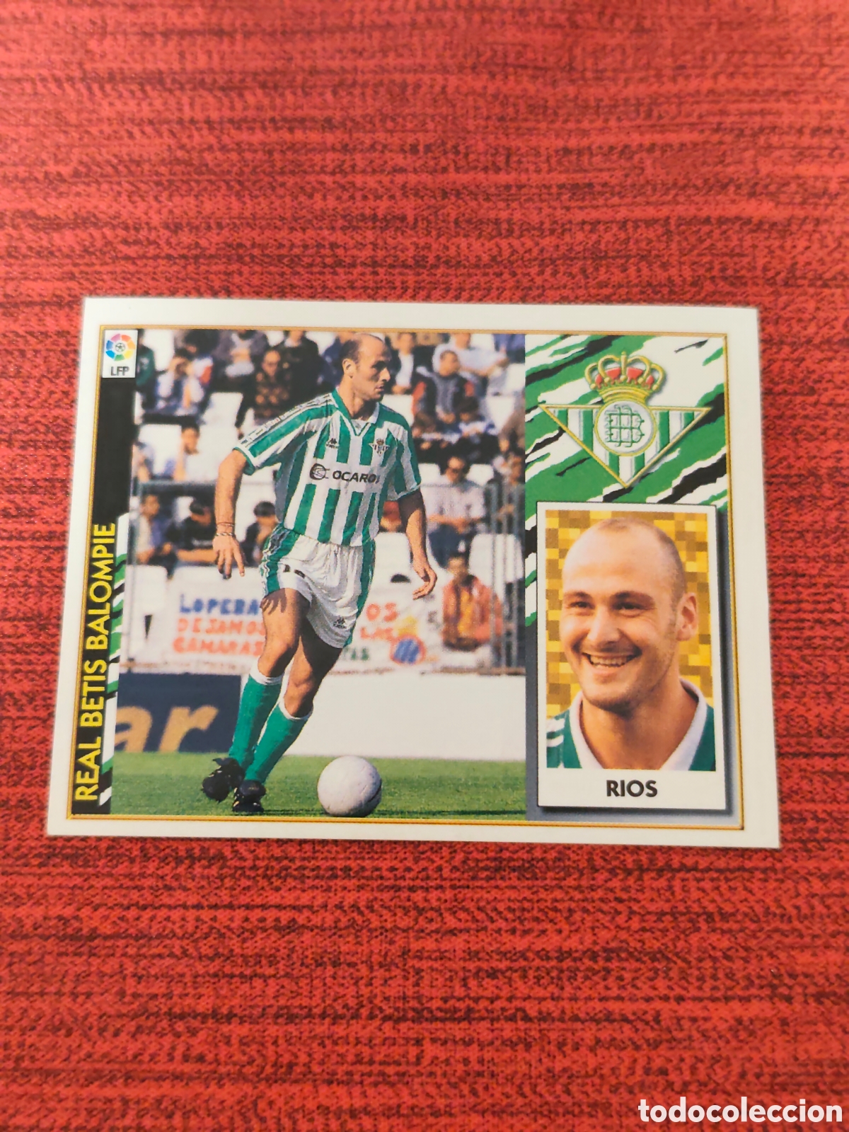 Cromos de F&uacute;tbol: BAJA R&Iacute;OS REAL BETIS EDICIONES ESTE 1997 1998